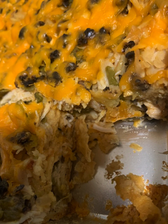 Dec 15 - Thanks to Terry for her delicious chicken enchilada casserole. Yummy!